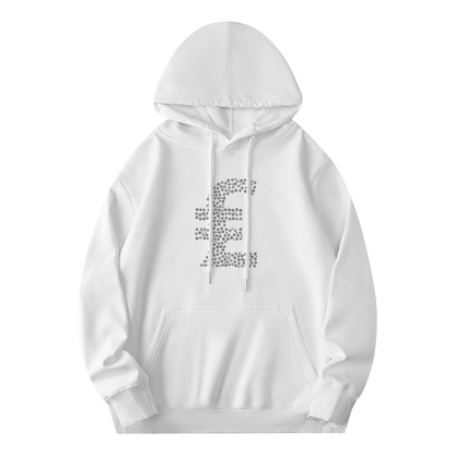 Dot Pound Sign Minimal Unisex Hoodie, Gentle Comfort Wear