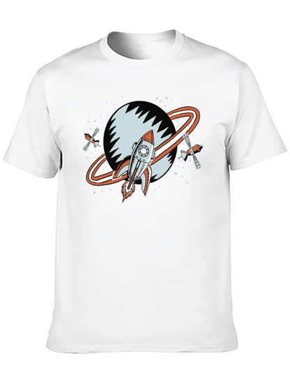 Retro Space Rocket Graphic Tee