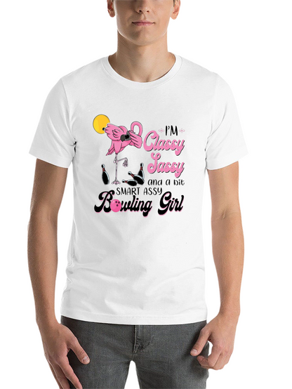 Classy Sassy Bowling Girl Graphic T-Shirt