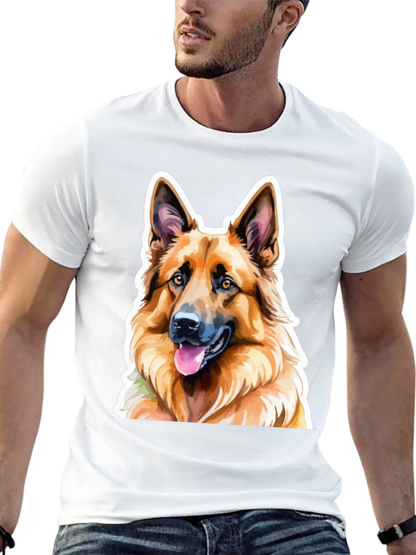 German Shepherd Graphic Tee - Dog Lovers Shirt