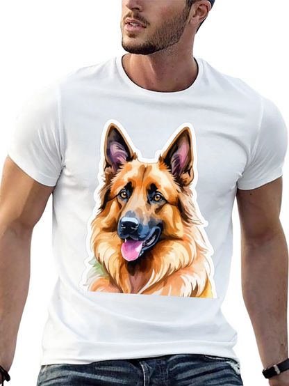 German Shepherd Graphic Tee - Dog Lovers Shirt