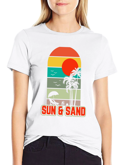 Sun & Sand Beach Graphic Tee - Tropical Vibes