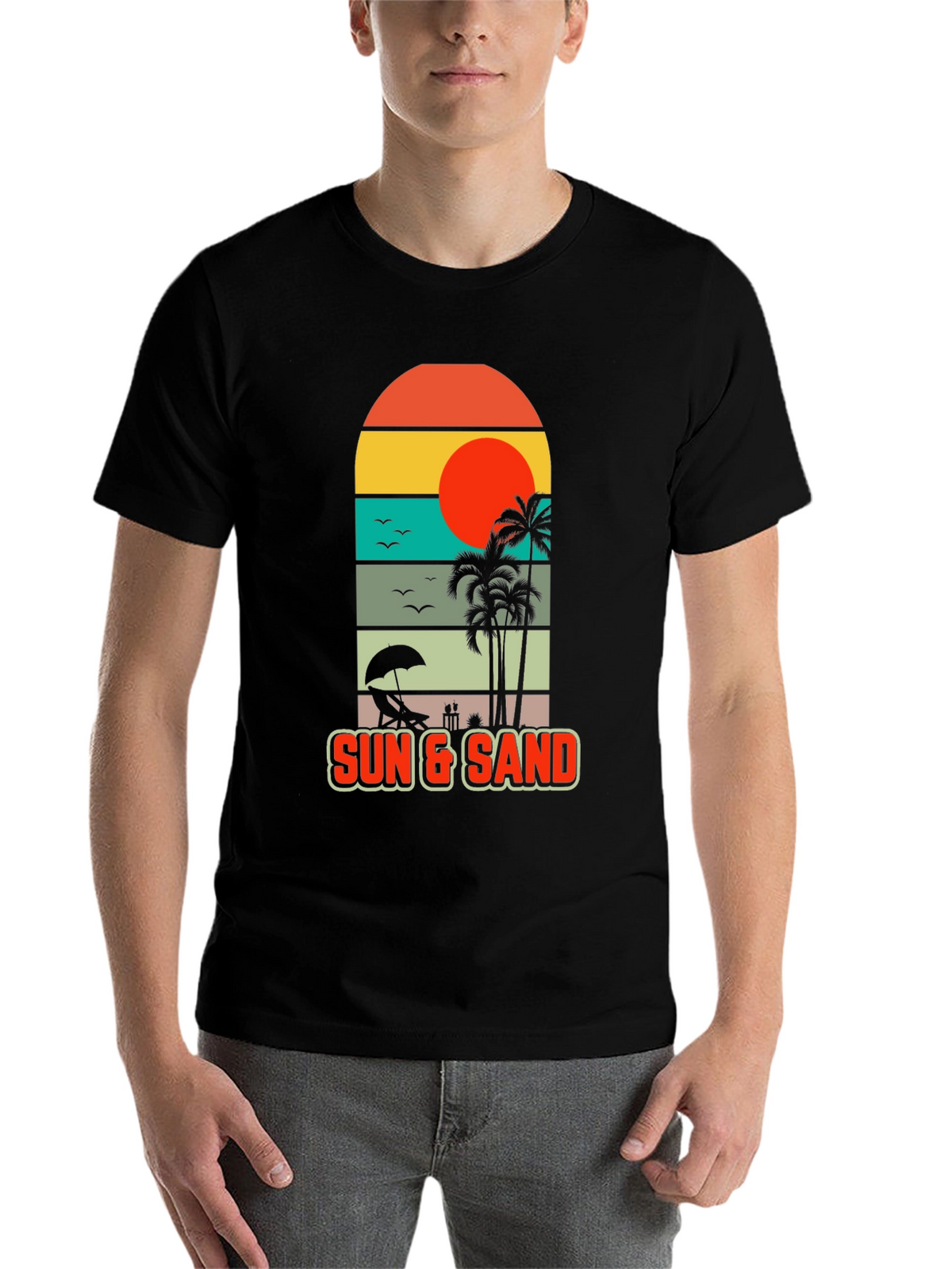 Sun & Sand Beach Graphic Tee - Tropical Vibes