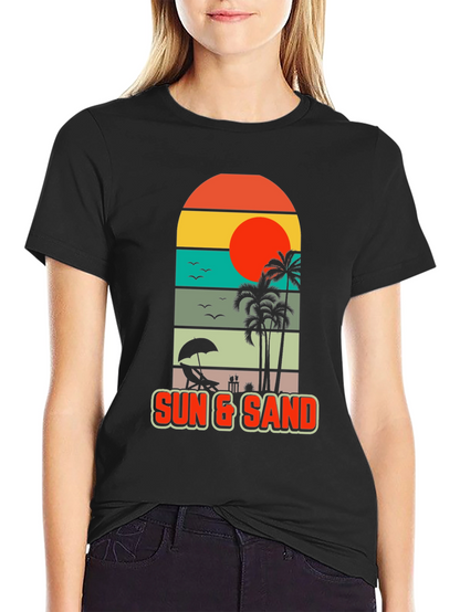 Sun & Sand Beach Graphic Tee - Tropical Vibes