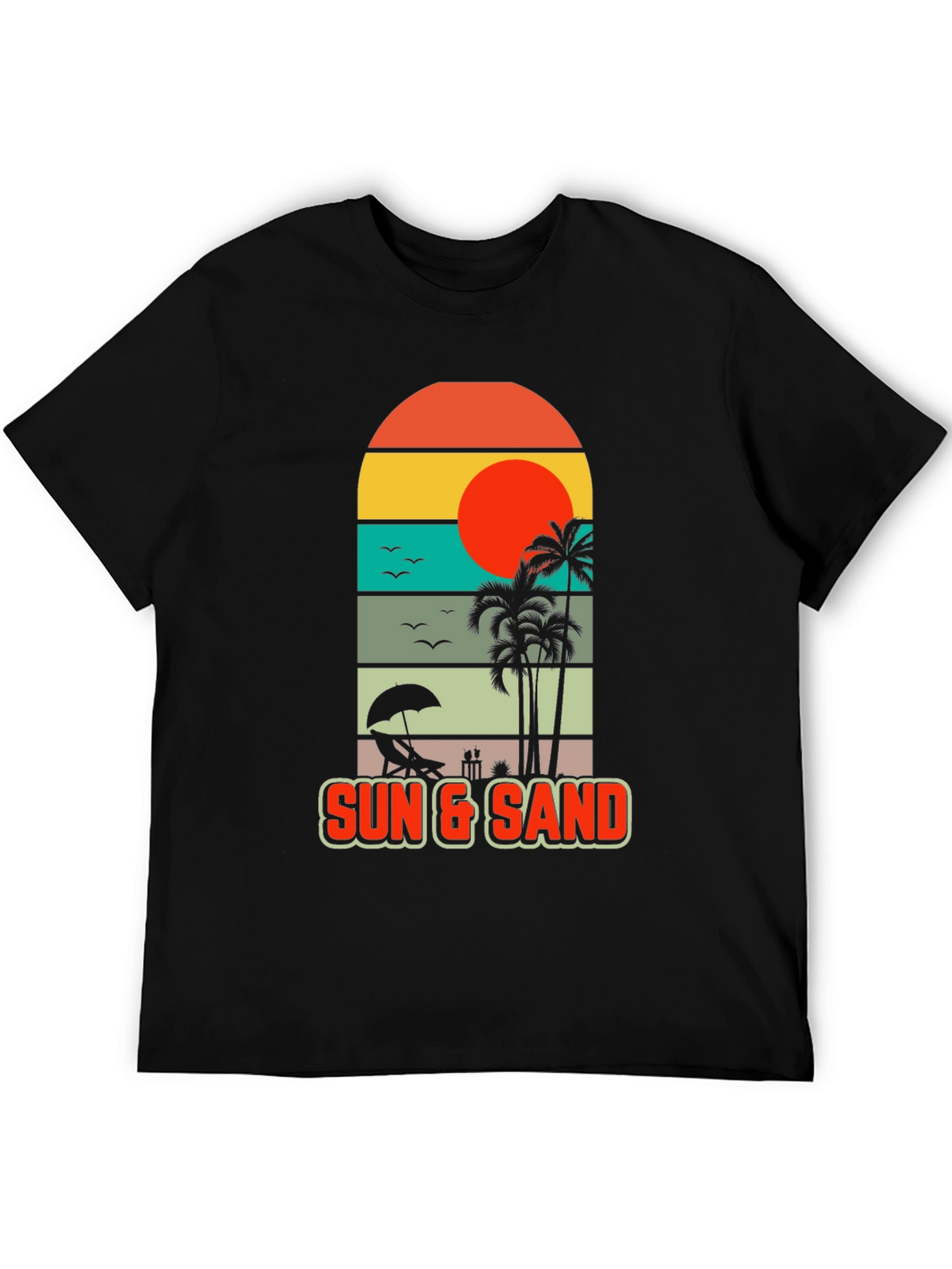 Sun & Sand Beach Graphic Tee - Tropical Vibes