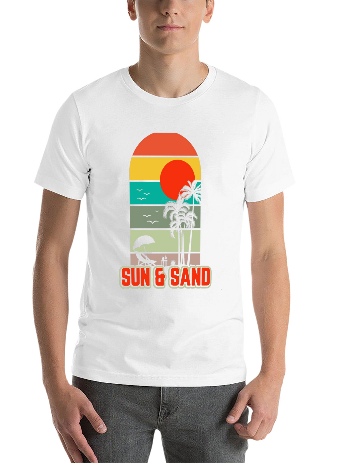 Sun & Sand Beach Graphic Tee - Tropical Vibes