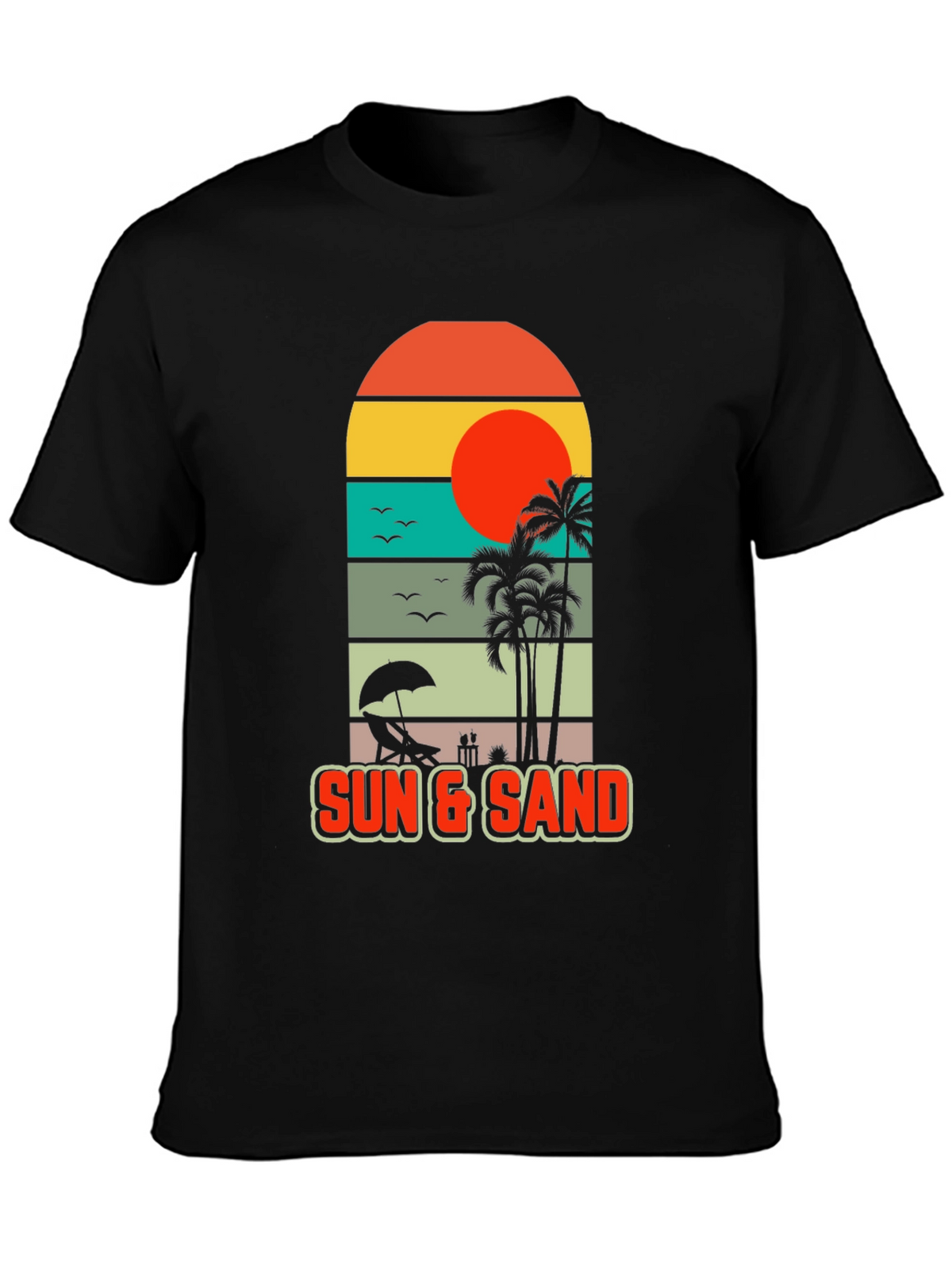 Sun & Sand Beach Graphic Tee - Tropical Vibes