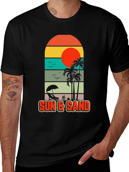 Sun & Sand Beach Graphic Tee - Tropical Vibes