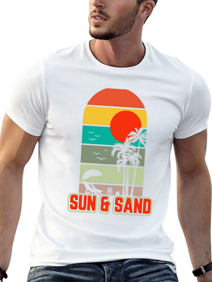 Sun & Sand Beach Graphic Tee - Tropical Vibes
