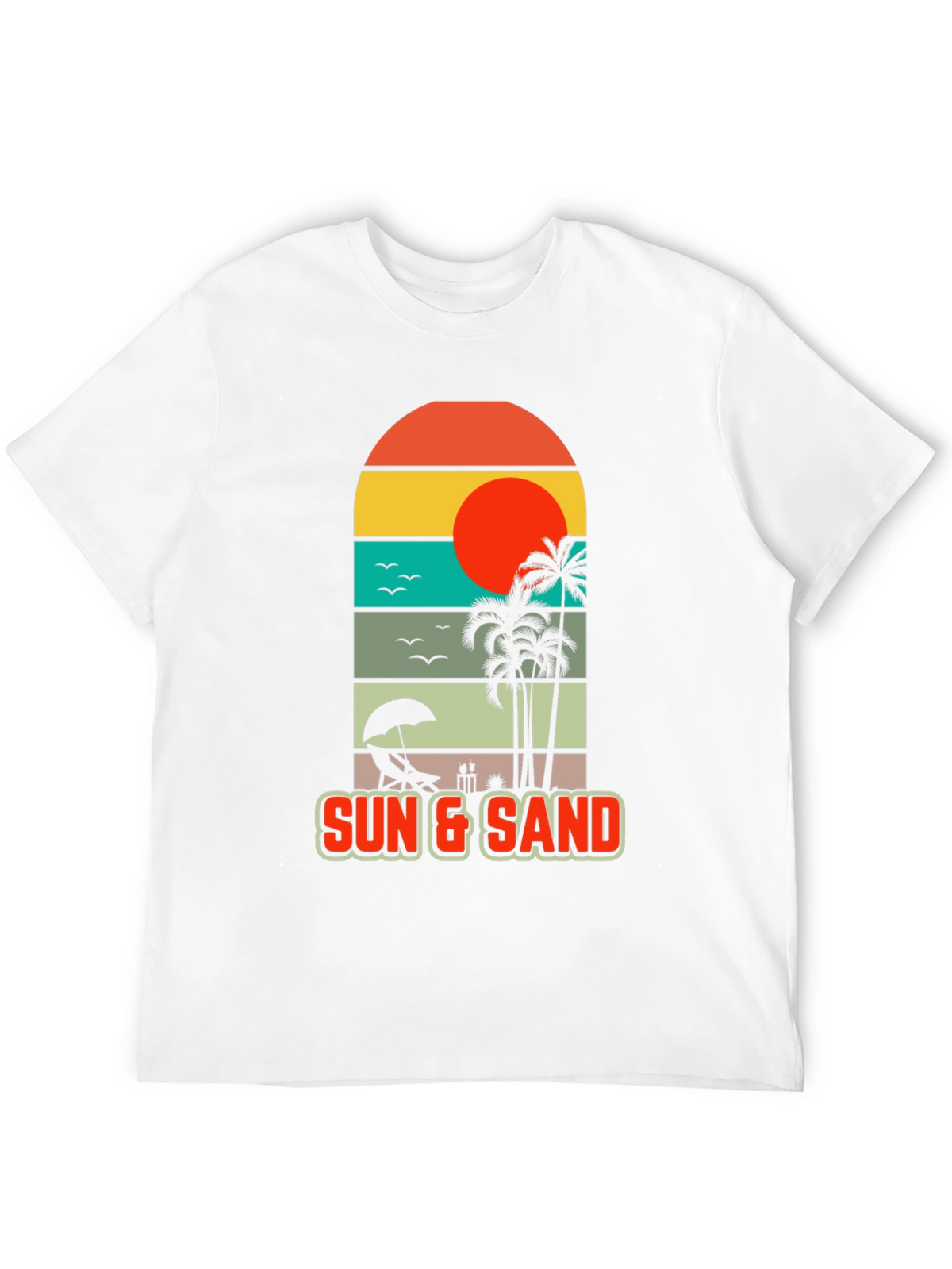 Sun & Sand Beach Graphic Tee - Tropical Vibes
