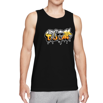 Spartan Helmet Graffiti Drip Hip Hop Street Art Tank Top
