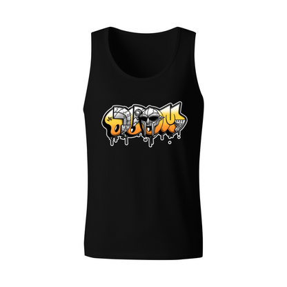 Spartan Helmet Graffiti Drip Hip Hop Street Art Tank Top