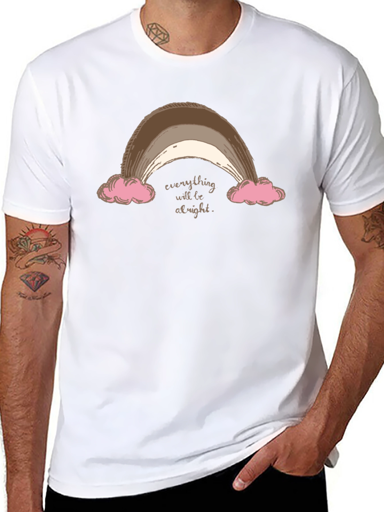 Everything Will Be Alright Rainbow T-Shirt