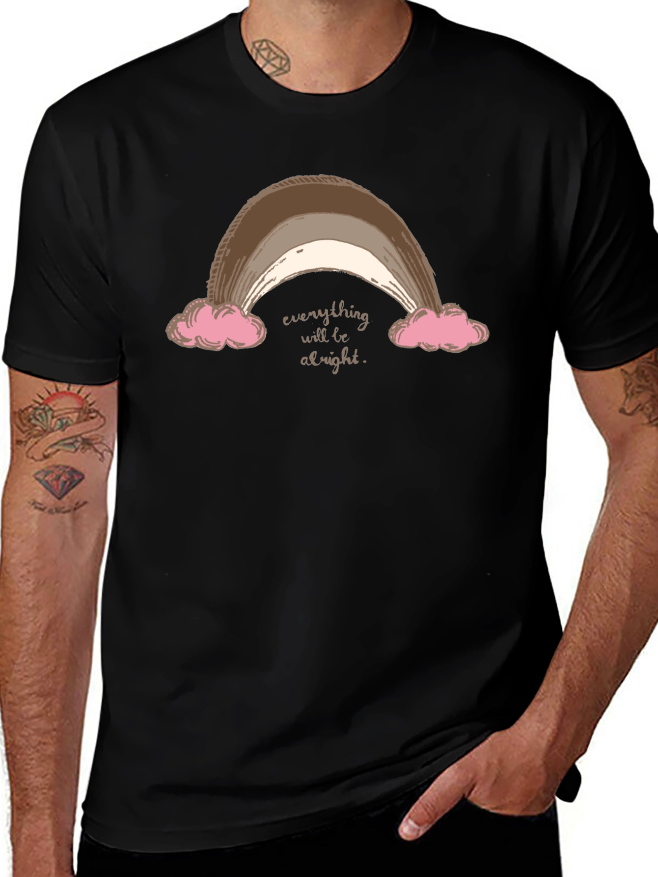 Everything Will Be Alright Rainbow T-Shirt