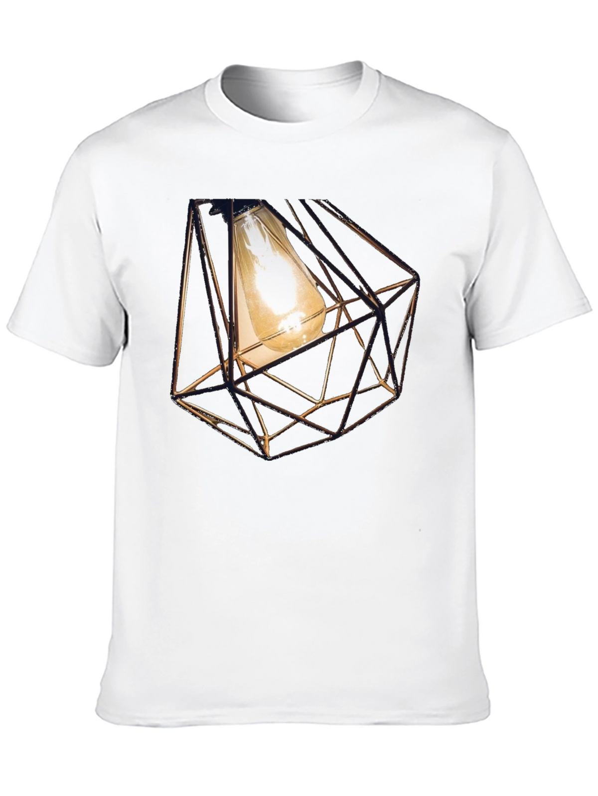 Geometric Bulb T-Shirt - Modern Design