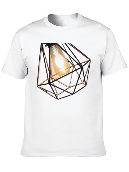 Geometric Bulb T-Shirt - Modern Design