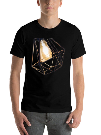 Geometric Bulb T-Shirt - Modern Design