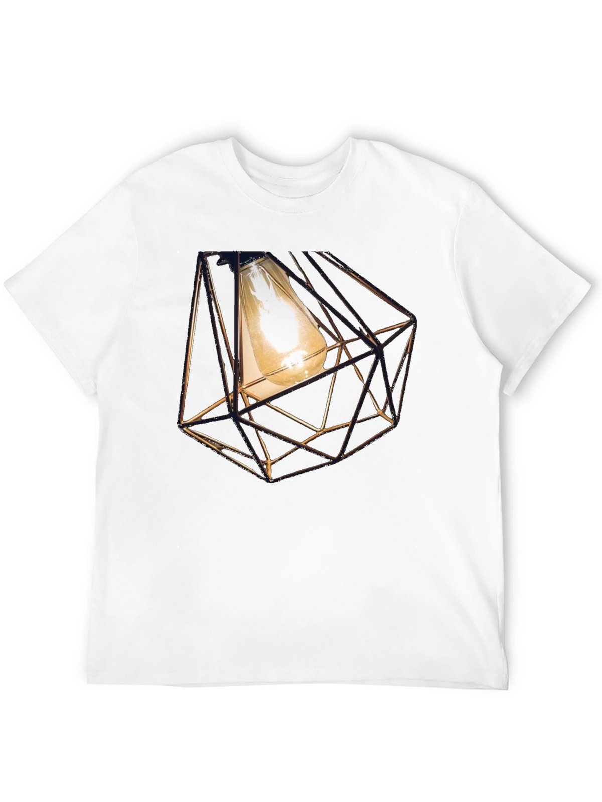 Geometric Bulb T-Shirt - Modern Design