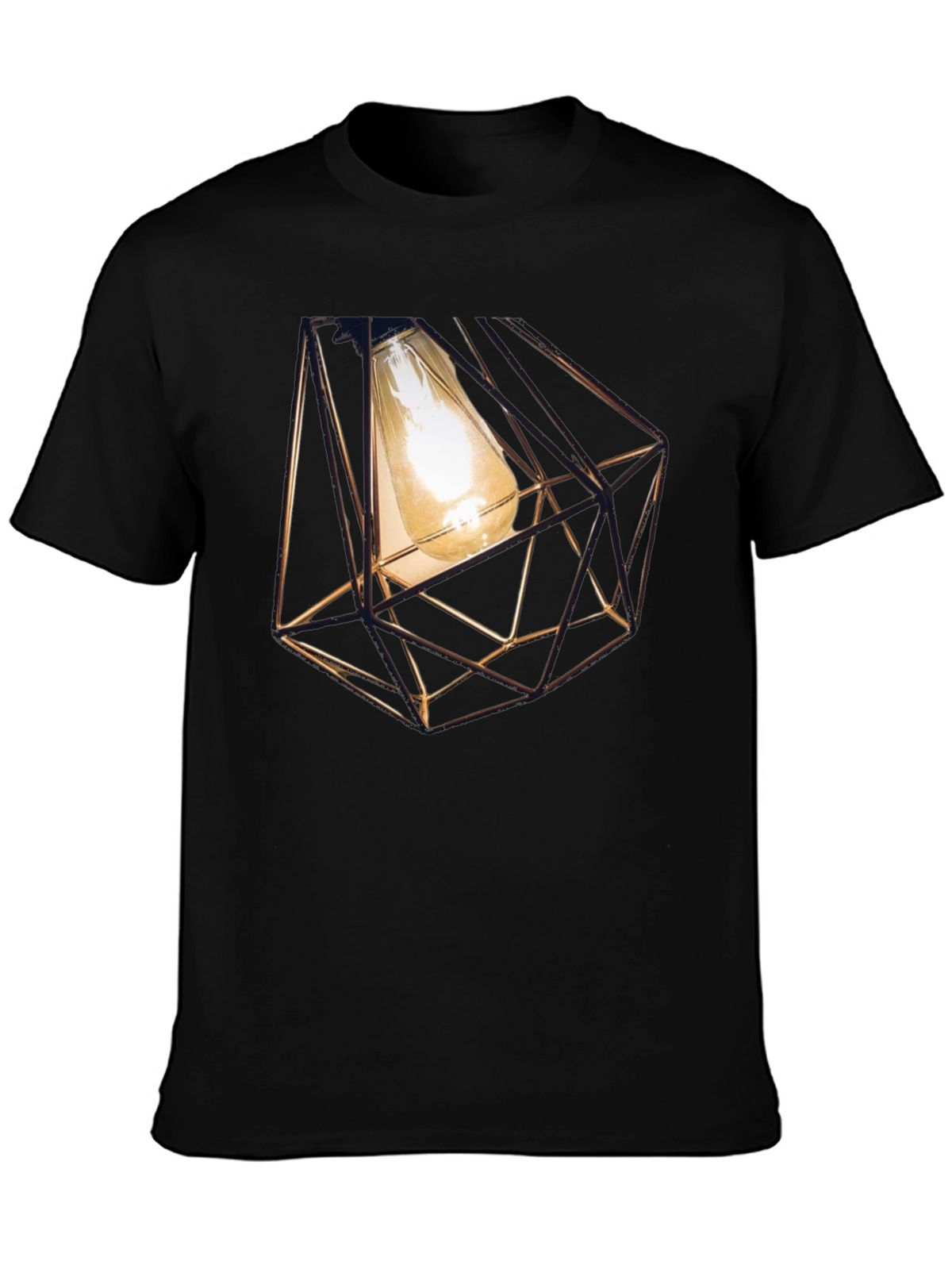 Geometric Bulb T-Shirt - Modern Design