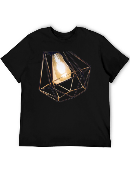 Geometric Bulb T-Shirt - Modern Design