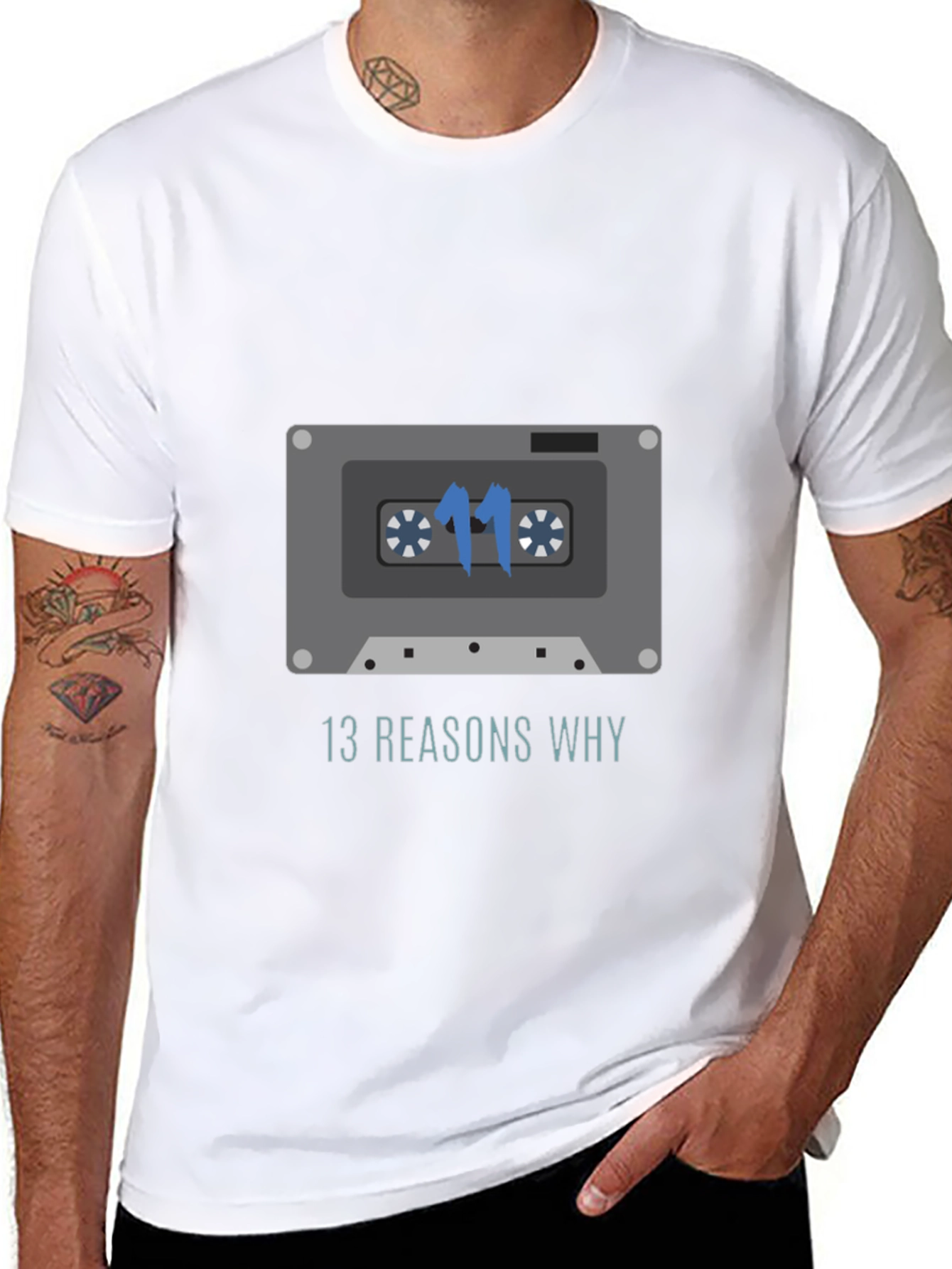 13 Reasons Why Cassette Tape Graphic T-Shirt