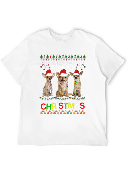 Merry Christmas Chihuahua Dog T-Shirt
