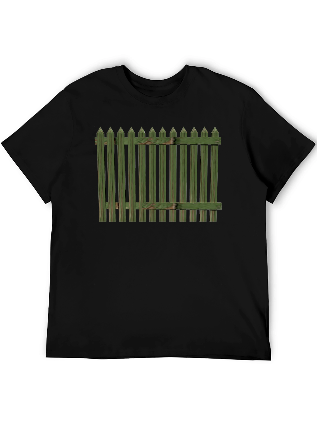 Green Fence Graphic T-Shirt