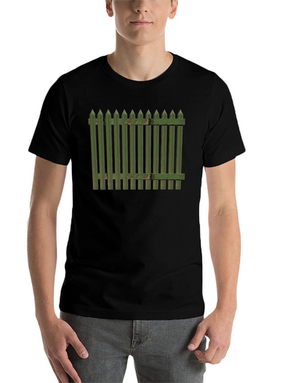Green Fence Graphic T-Shirt