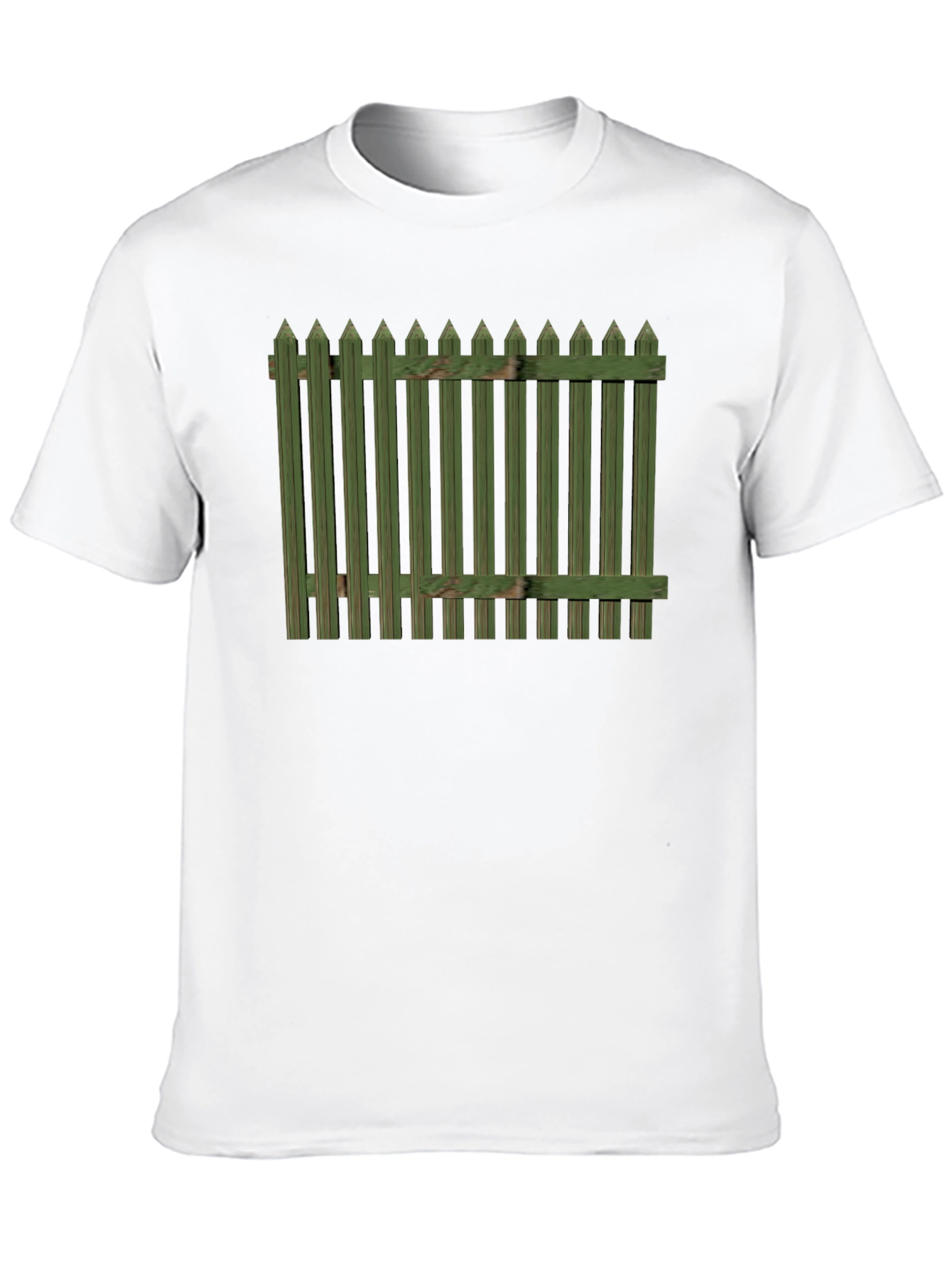 Green Fence Graphic T-Shirt