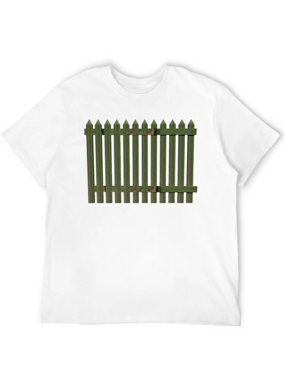 Green Fence Graphic T-Shirt