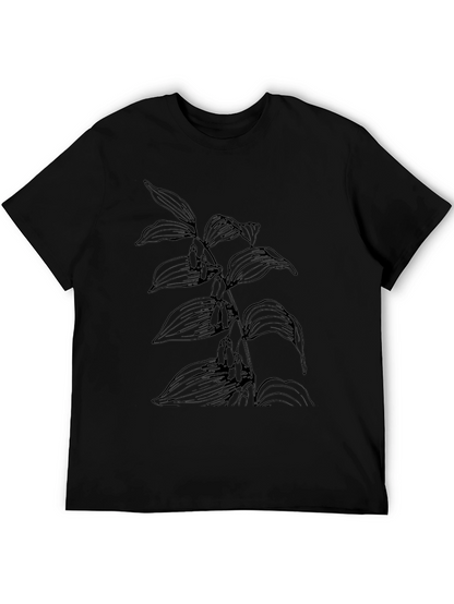 Botanical Graphic Black Tee