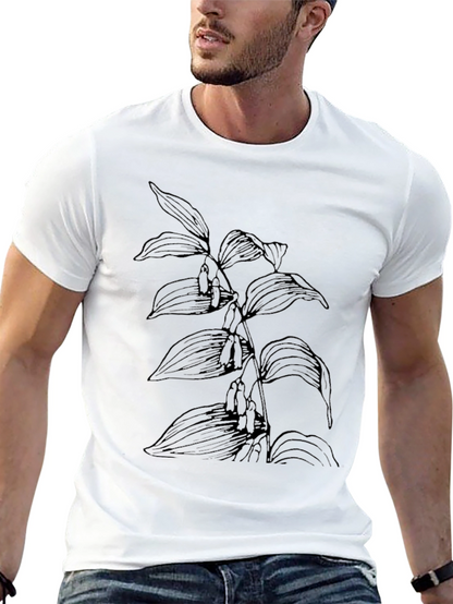Botanical Graphic Black Tee