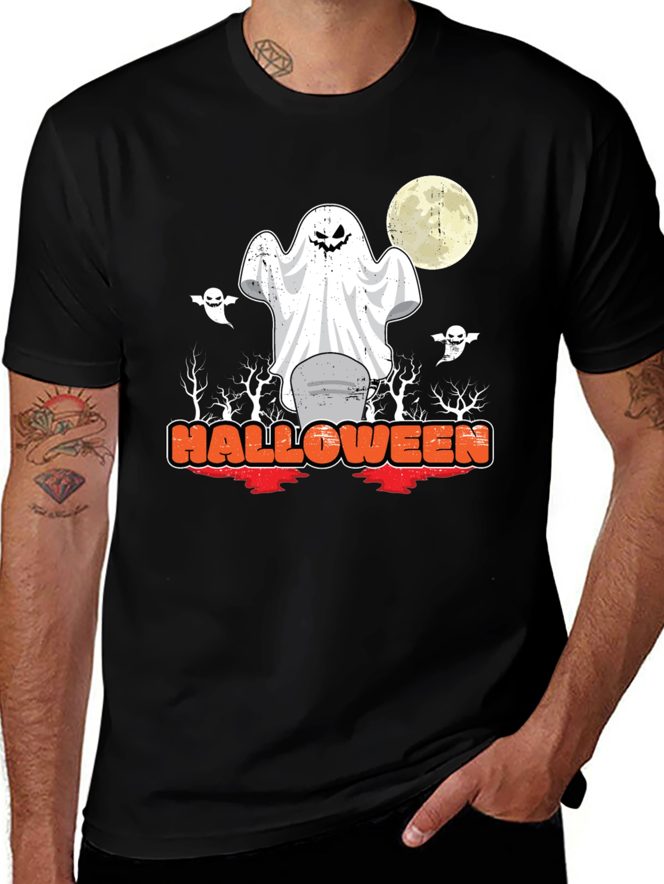 Halloween Ghost T-Shirt - Spooky Season Tee