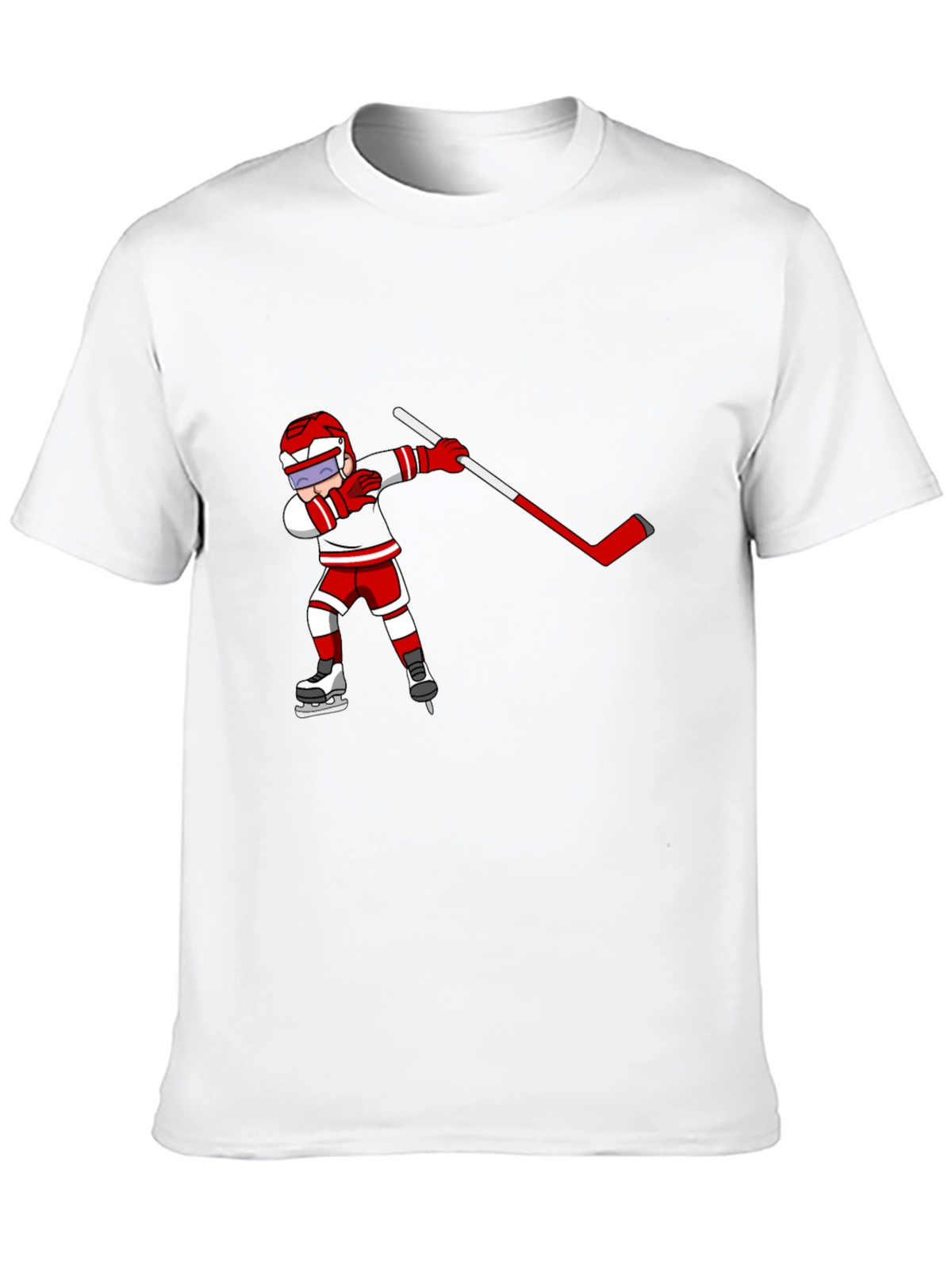 Hockey Player Dabbing Black T-Shirt