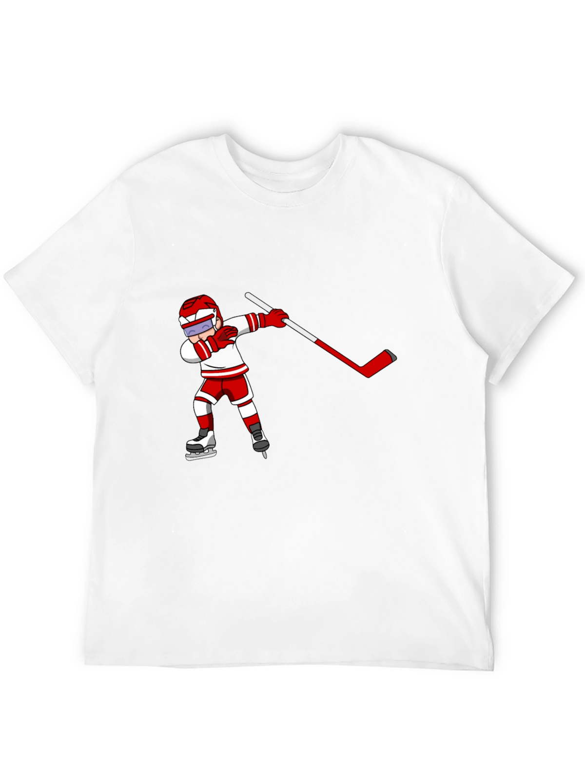 Hockey Player Dabbing Black T-Shirt