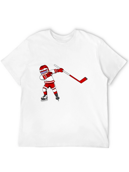 Hockey Player Dabbing Black T-Shirt