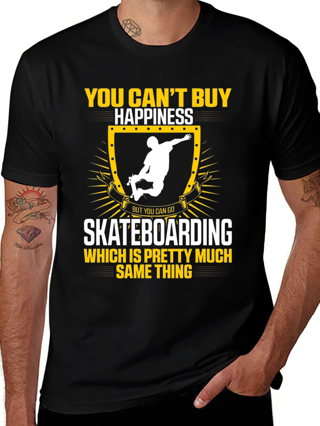 Skateboarding Happiness T-Shirt