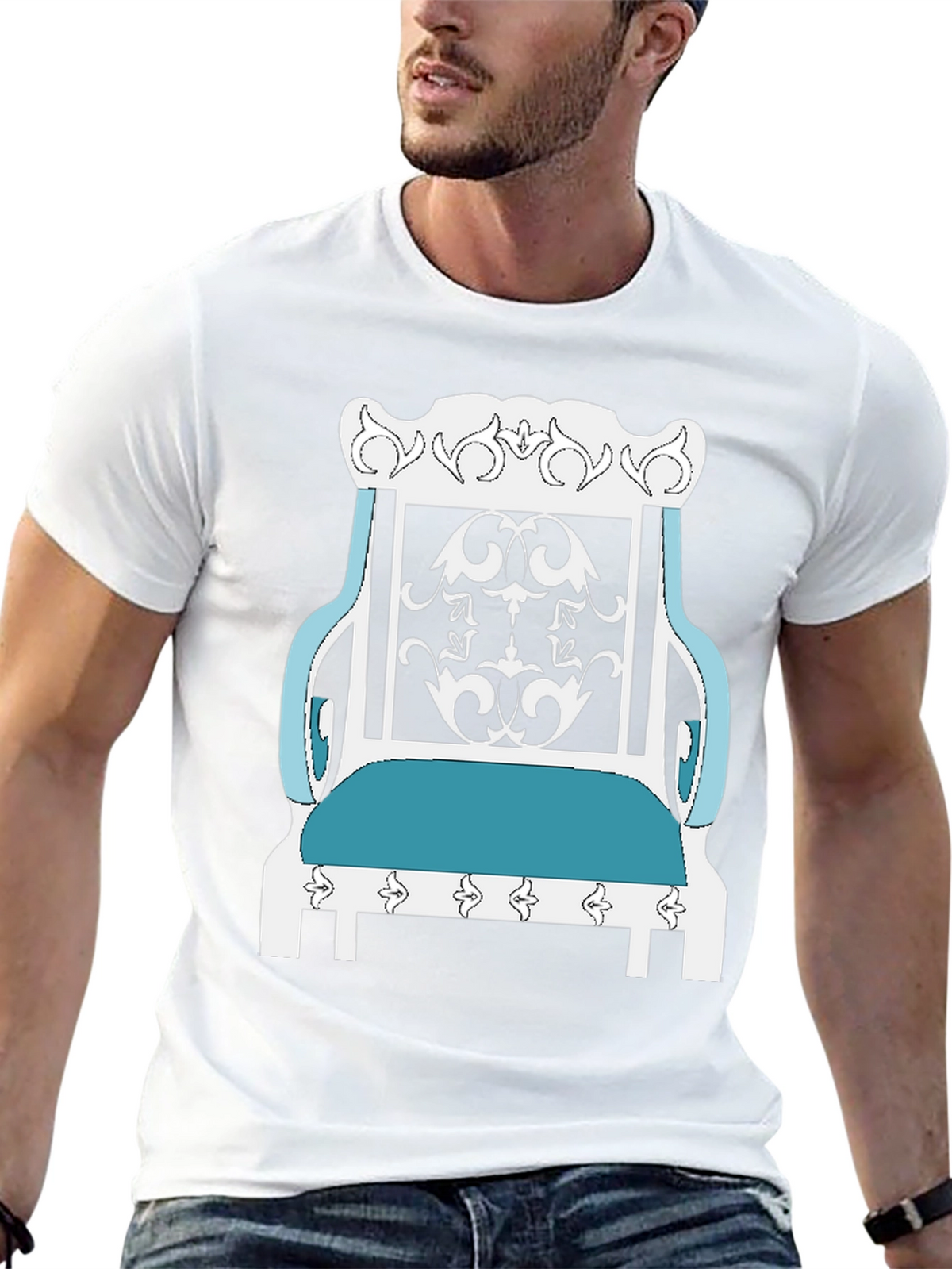 Royal Throne Graphic Tee - Unique Design Shirt