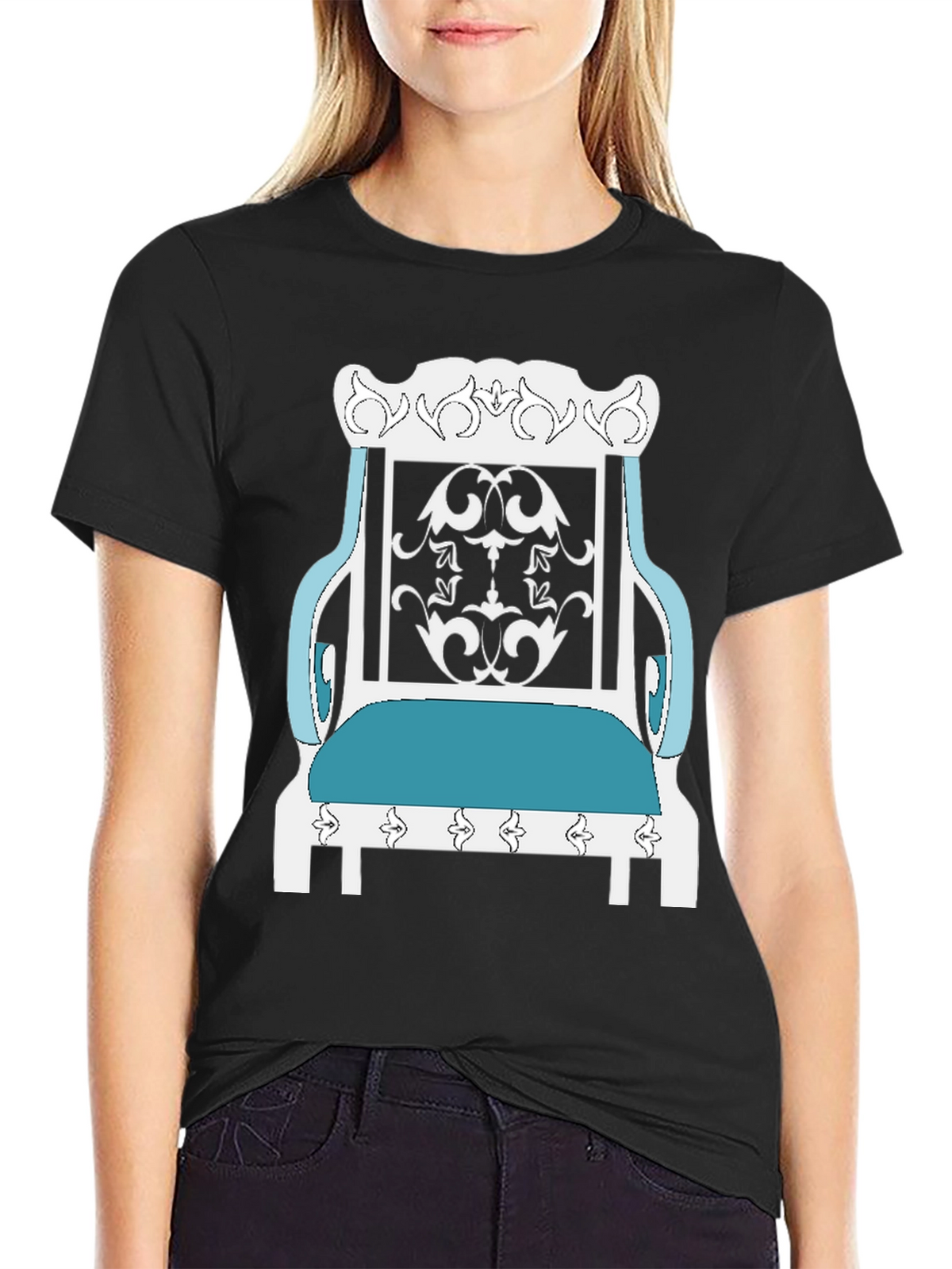 Royal Throne Graphic Tee - Unique Design Shirt