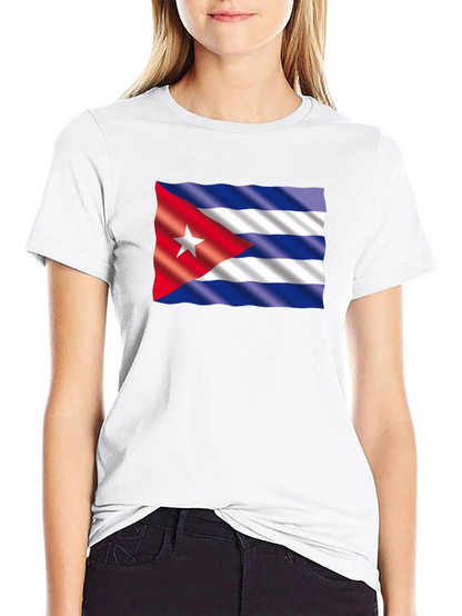 Cuba Flag Graphic T-Shirt - Black