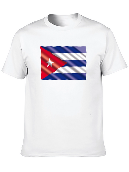 Cuba Flag Graphic T-Shirt - Black