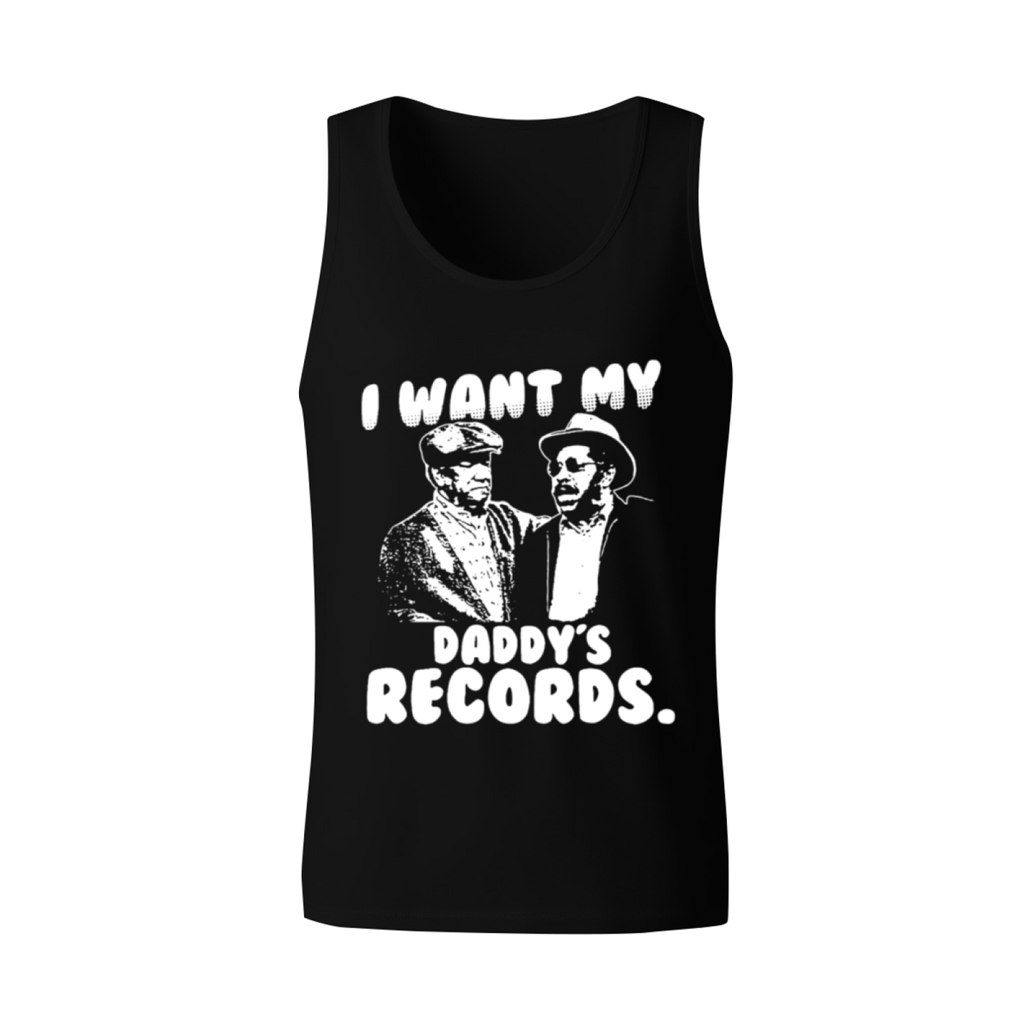 I Want My Daddy¡¯s Records Retro Hip Hop Tank Tee