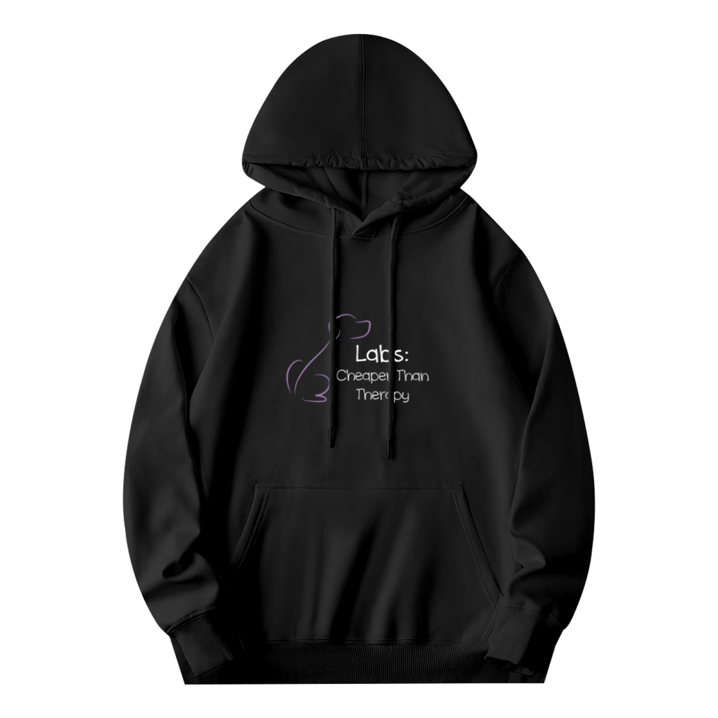 Dogs Cheaper Than Therapy Cute Soft Black Hoodie, Pet Lover Comfort Top