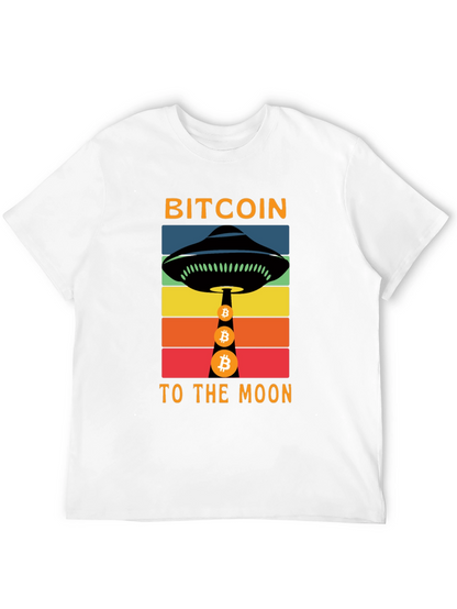 Bitcoin to the Moon Graphic T-Shirt