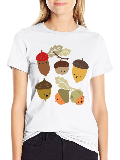 Cute Acorn Cartoon T-Shirt