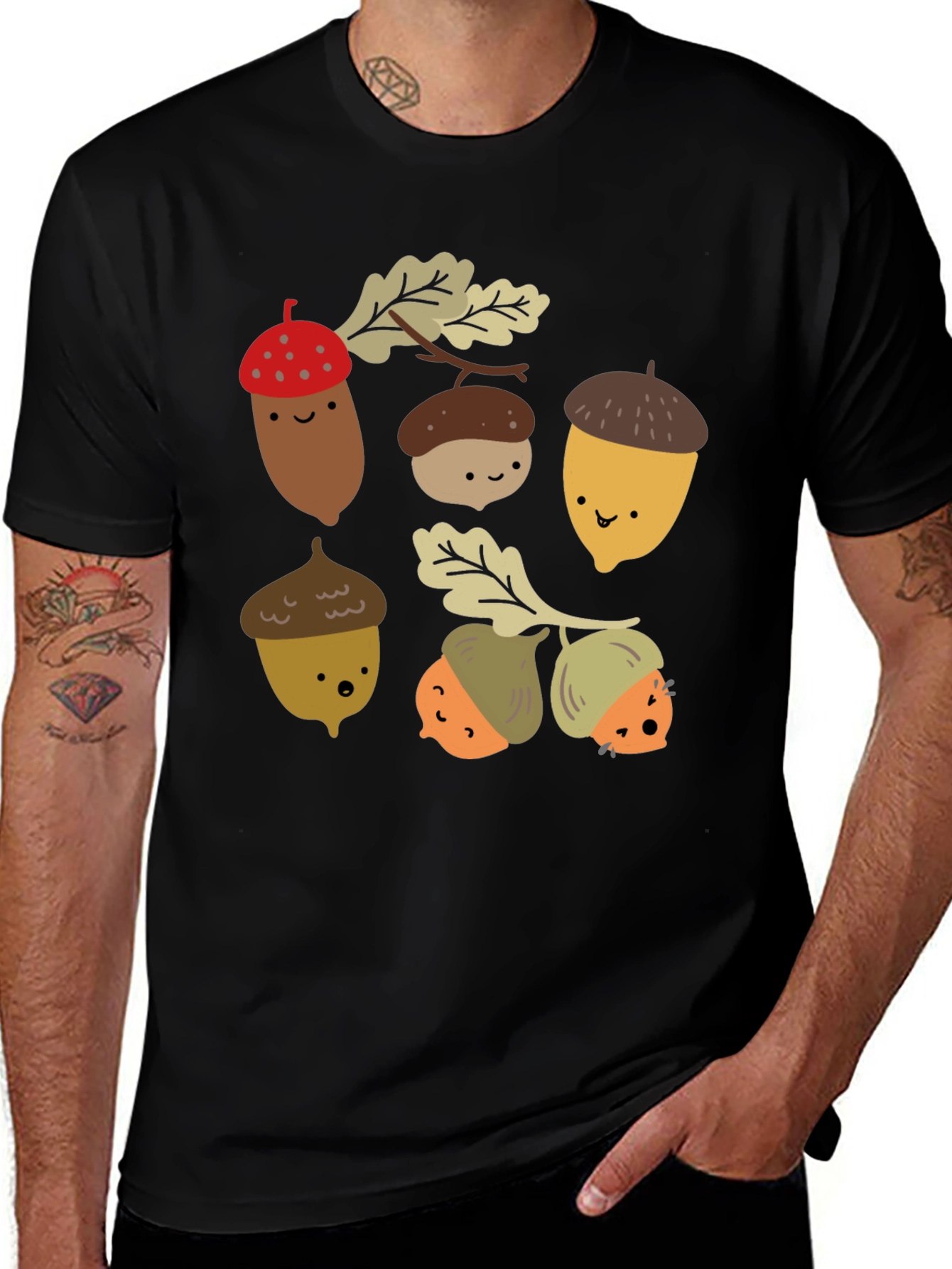Cute Acorn Cartoon T-Shirt