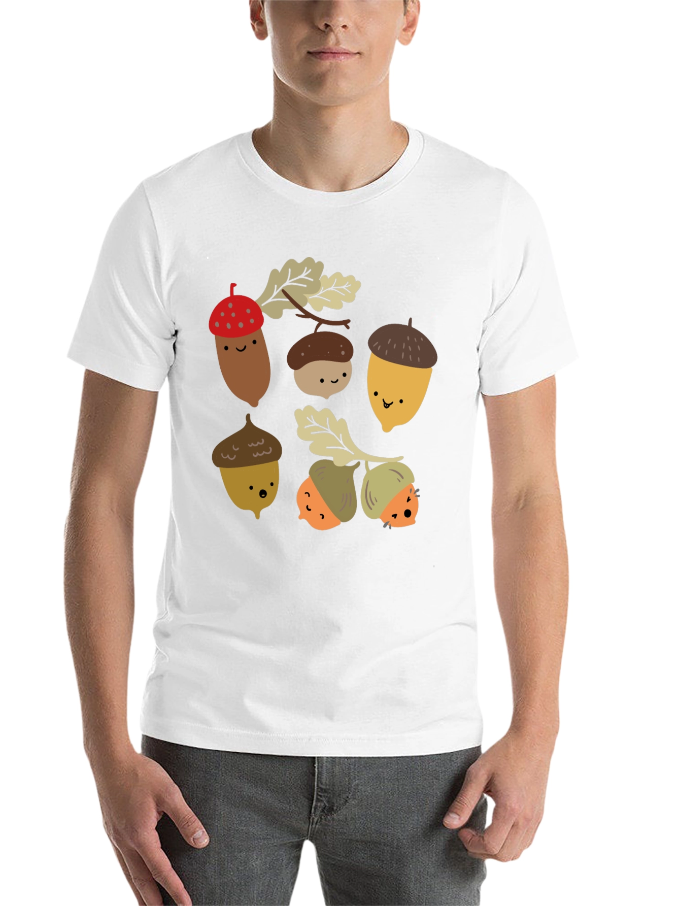 Cute Acorn Cartoon T-Shirt