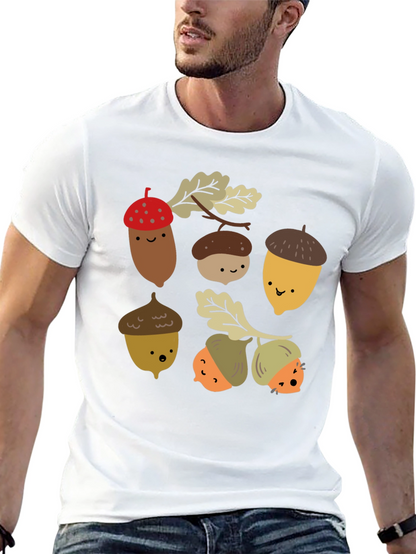 Cute Acorn Cartoon T-Shirt