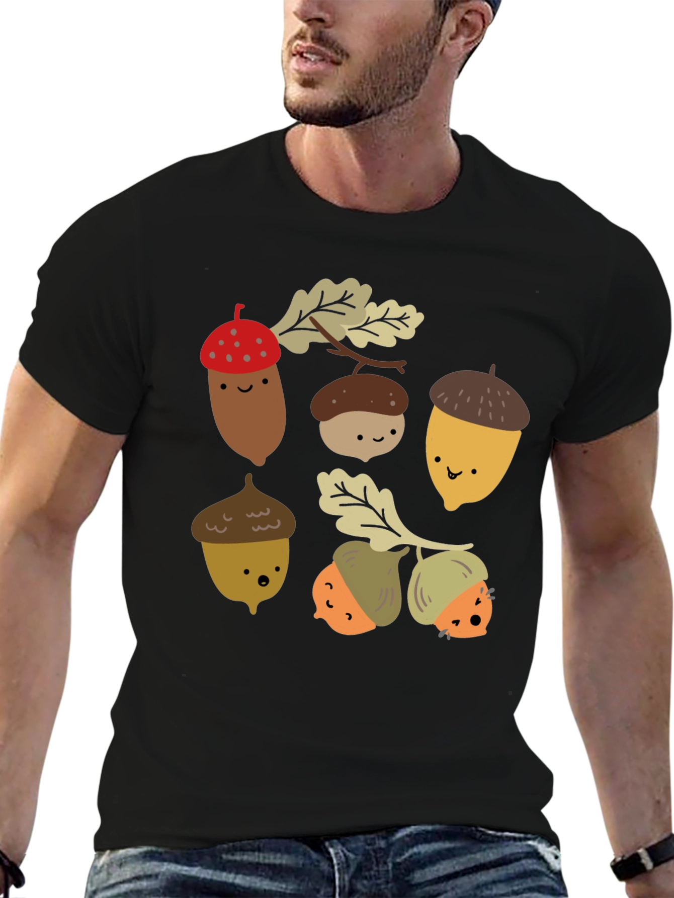 Cute Acorn Cartoon T-Shirt