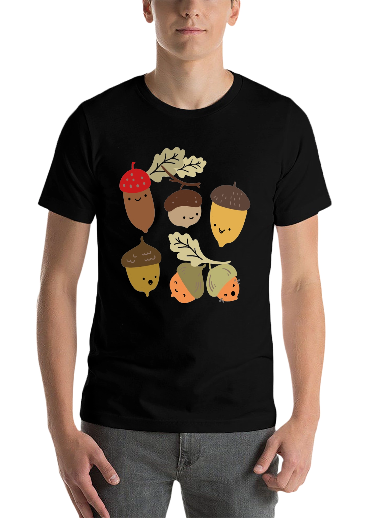 Cute Acorn Cartoon T-Shirt